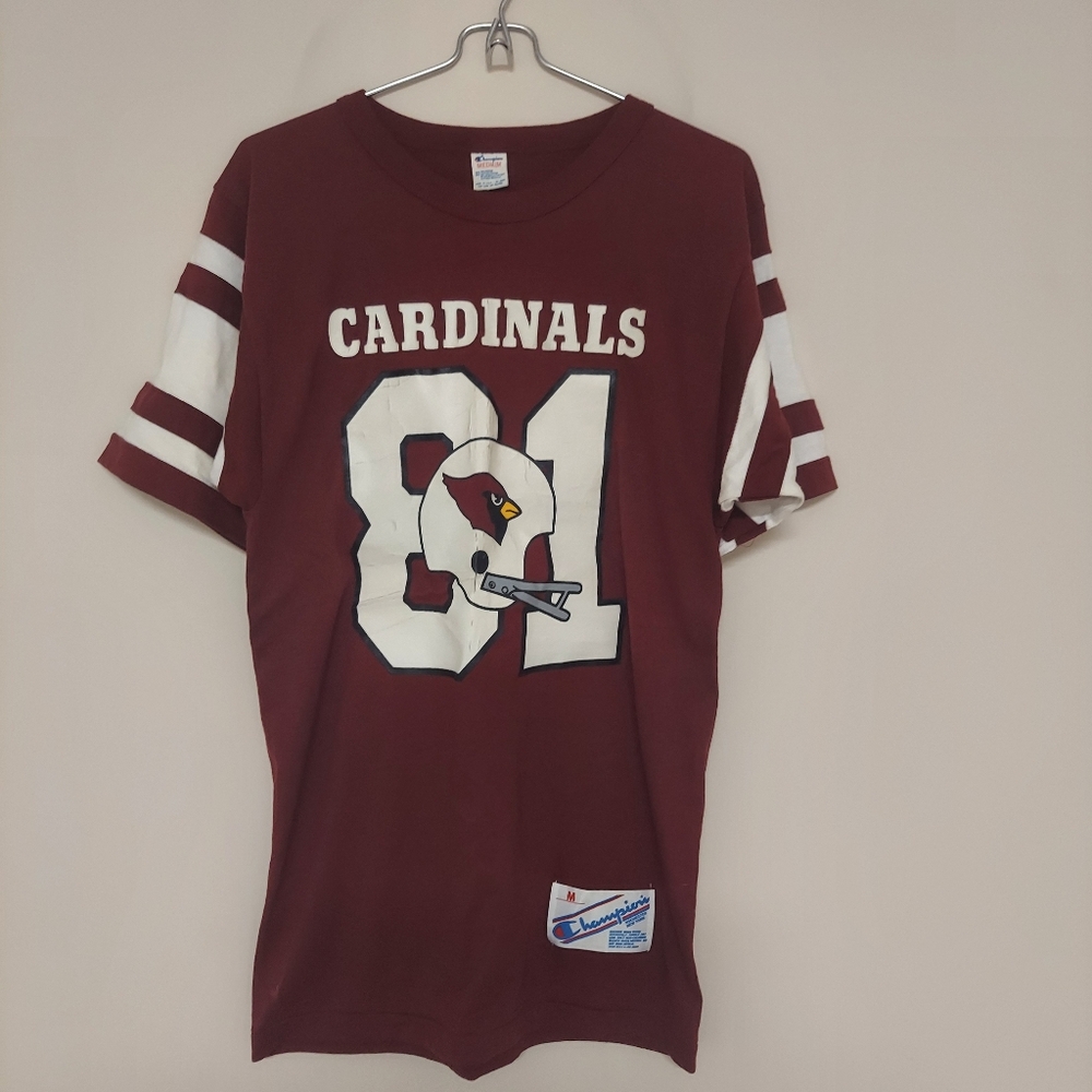 Vtg St Louis Arizona Cardinals NFL Logo #81 Athletic T-shirt Medium